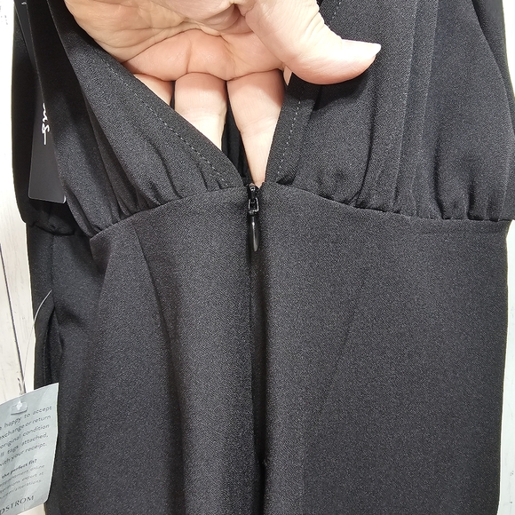 NWT Lulu’s Moment for Life Halter Open Back Black Jumpsuit Women’s Size XS. - Picture 13 of 16